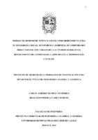 Modelo de dominio de tendencia social como herramientas para el desarrollo  social, económico y ambiental de comunidades directamente afectadas por la  actividad minera en el Departamento de Cundinamarca apoyada en la  Metodología