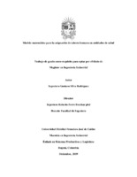 Modelo matemático para la asignación de talento humano en entidades de  salud - hdl:11349/29250